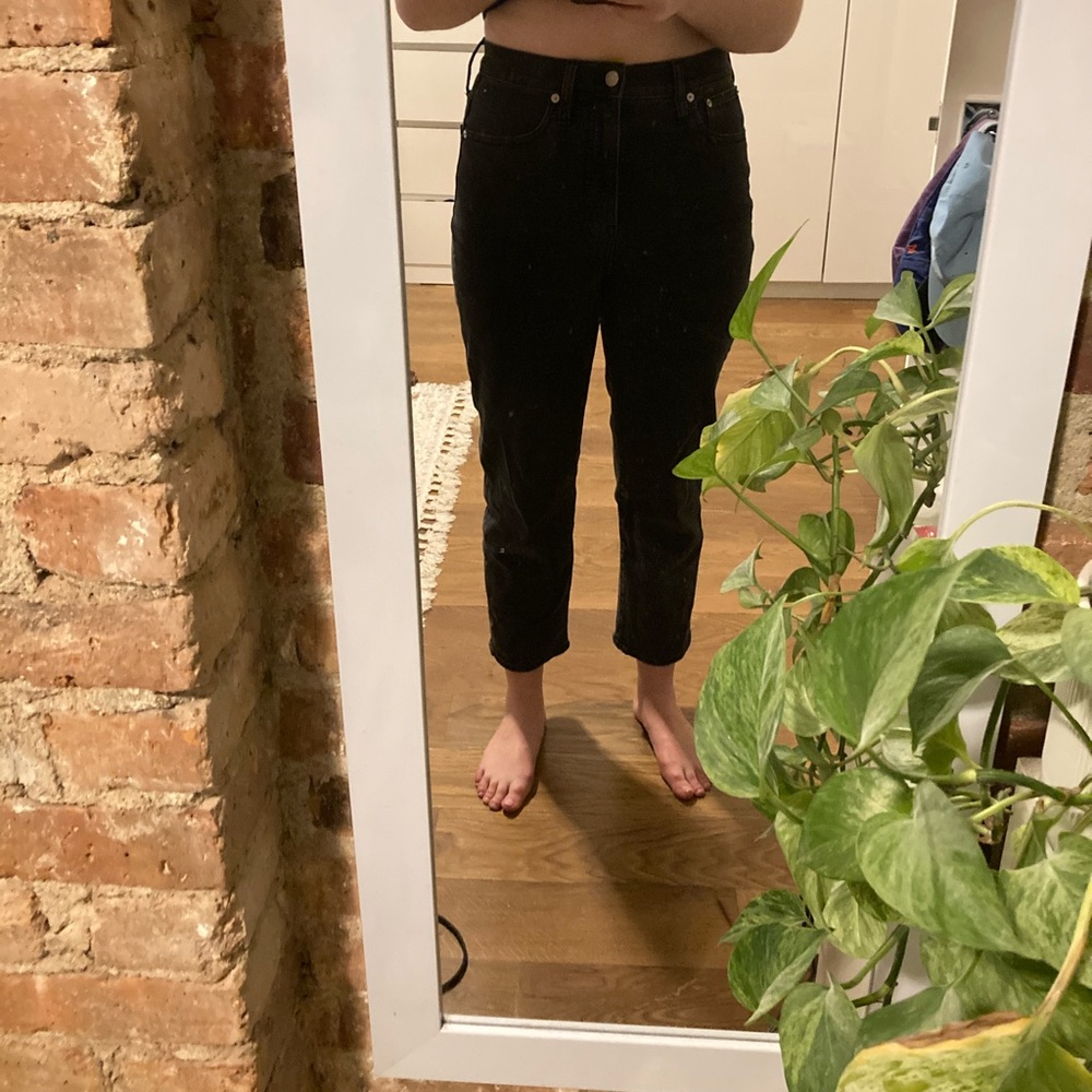 Madewell Classic Straight Jeans Black size 28